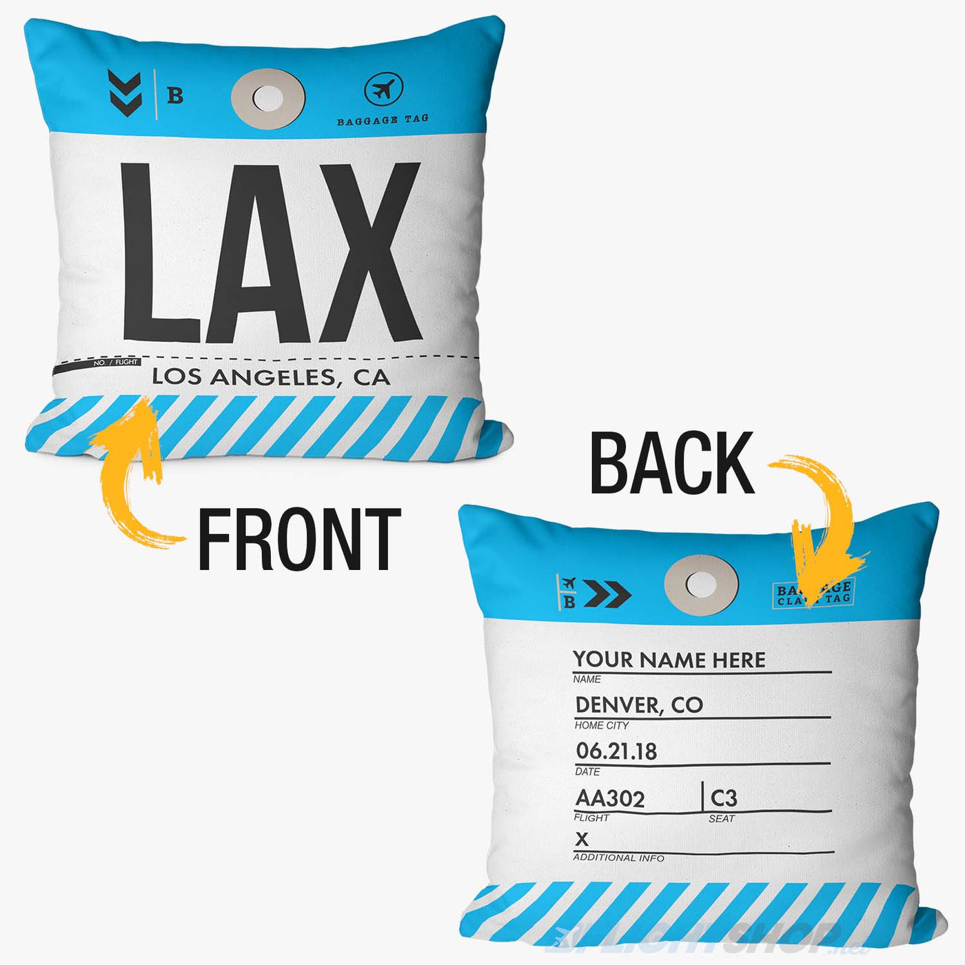 Airport Throw Pillow