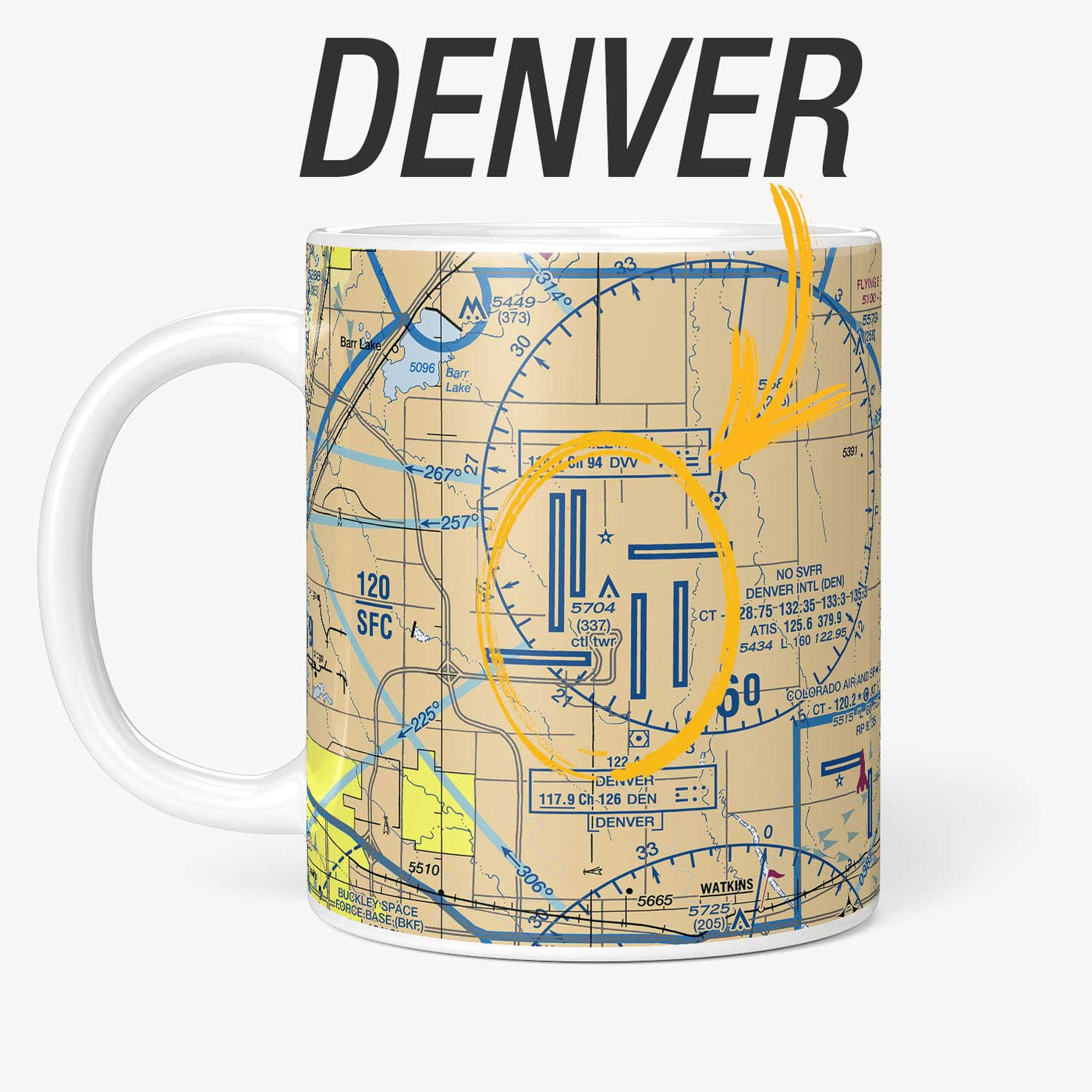 Custom Aeronautical Chart Coffee Mug