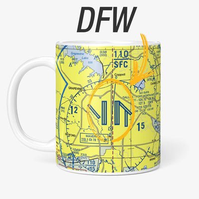 Custom Aeronautical Chart Coffee Mug