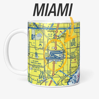 Custom Aeronautical Chart Coffee Mug