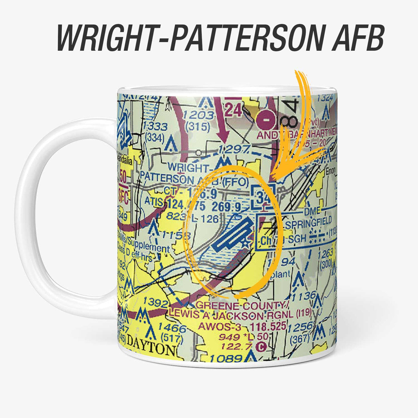 Custom Aeronautical Chart Coffee Mug