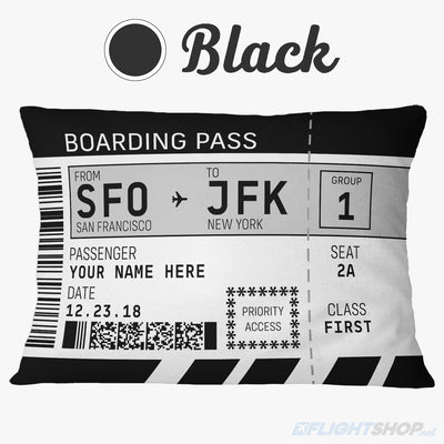 Boarding Pass Pillow