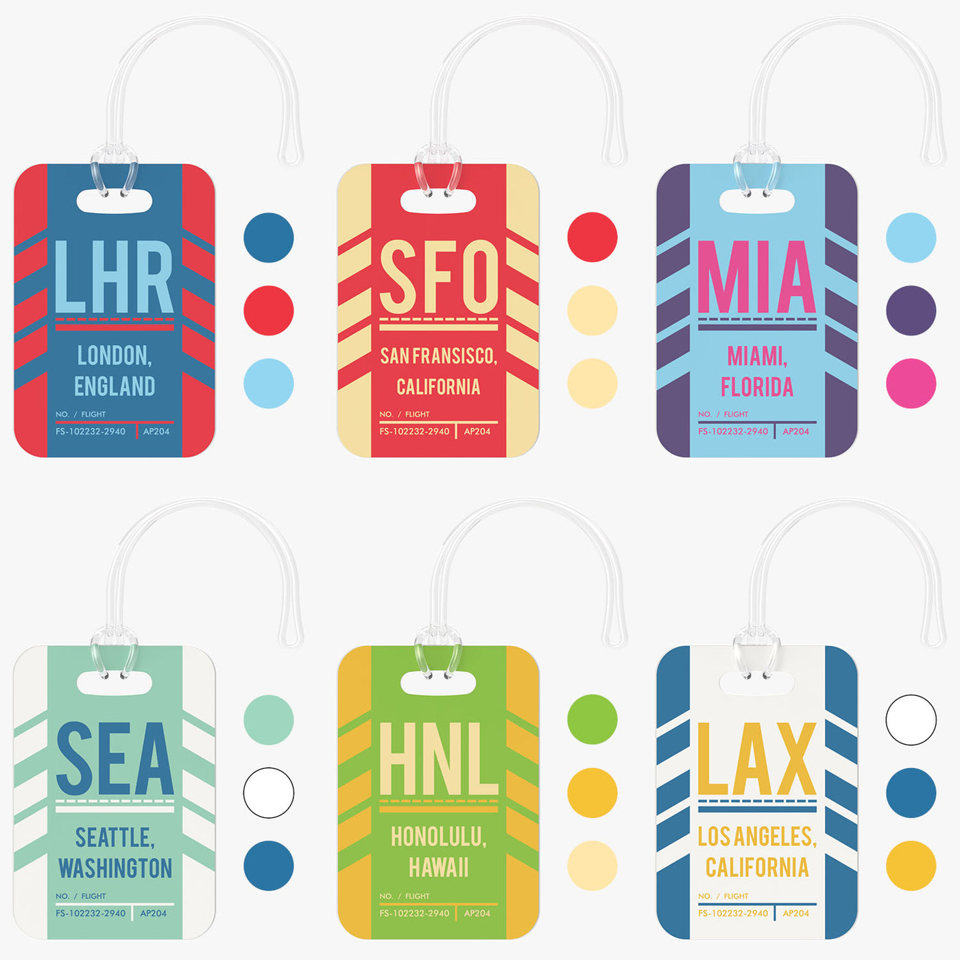 Custom Airport Luggage Tag