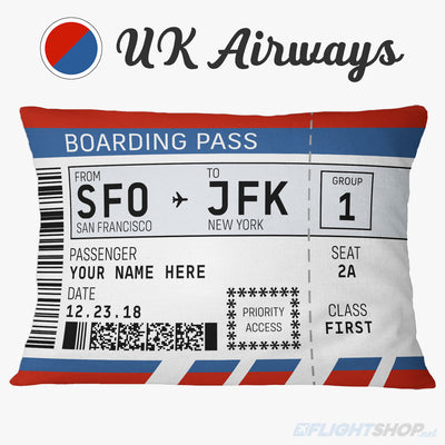 Boarding Pass Pillow