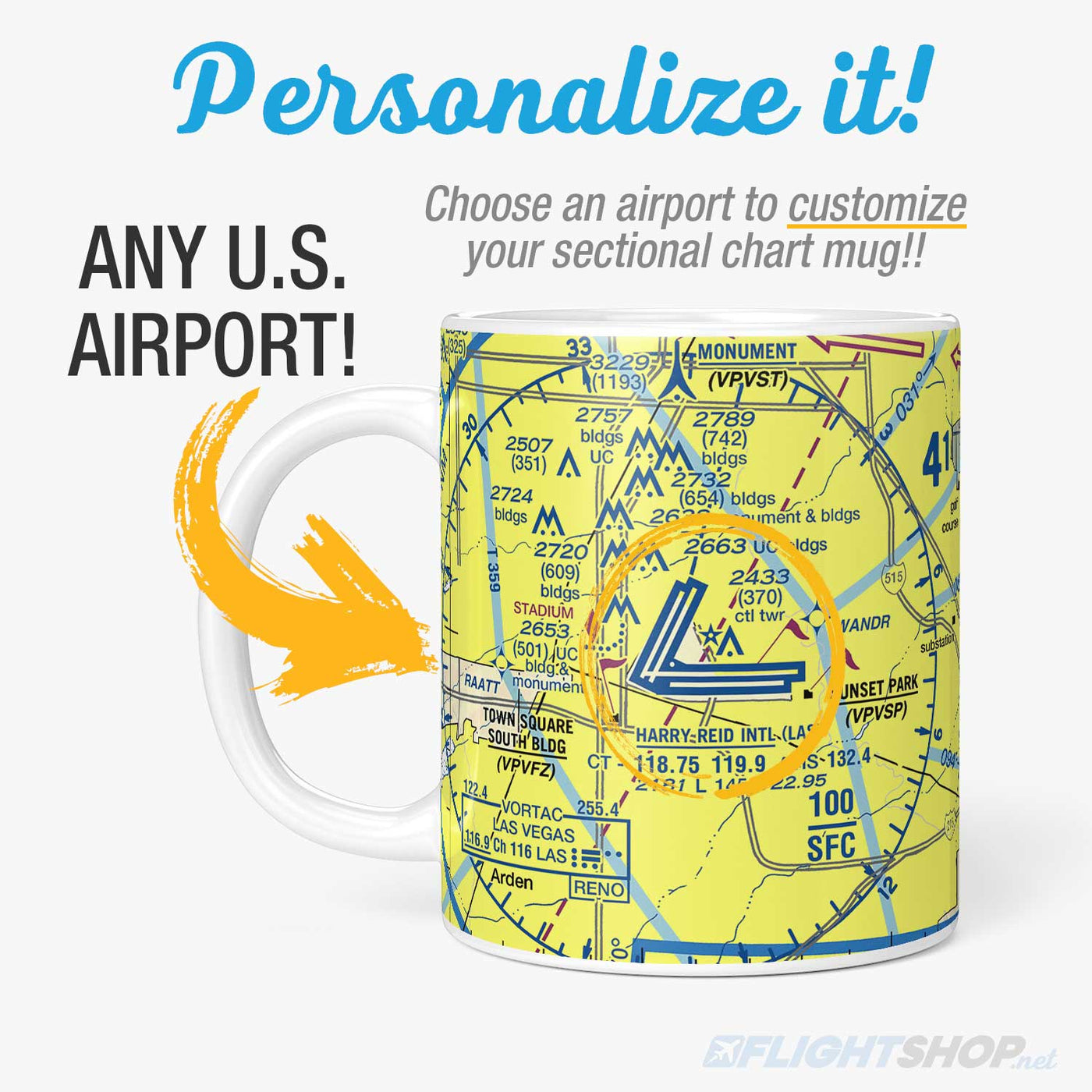 Custom Aeronautical Chart Coffee Mug