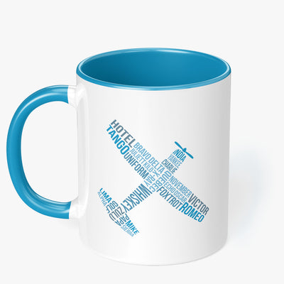 Phonetic Airplane Mug