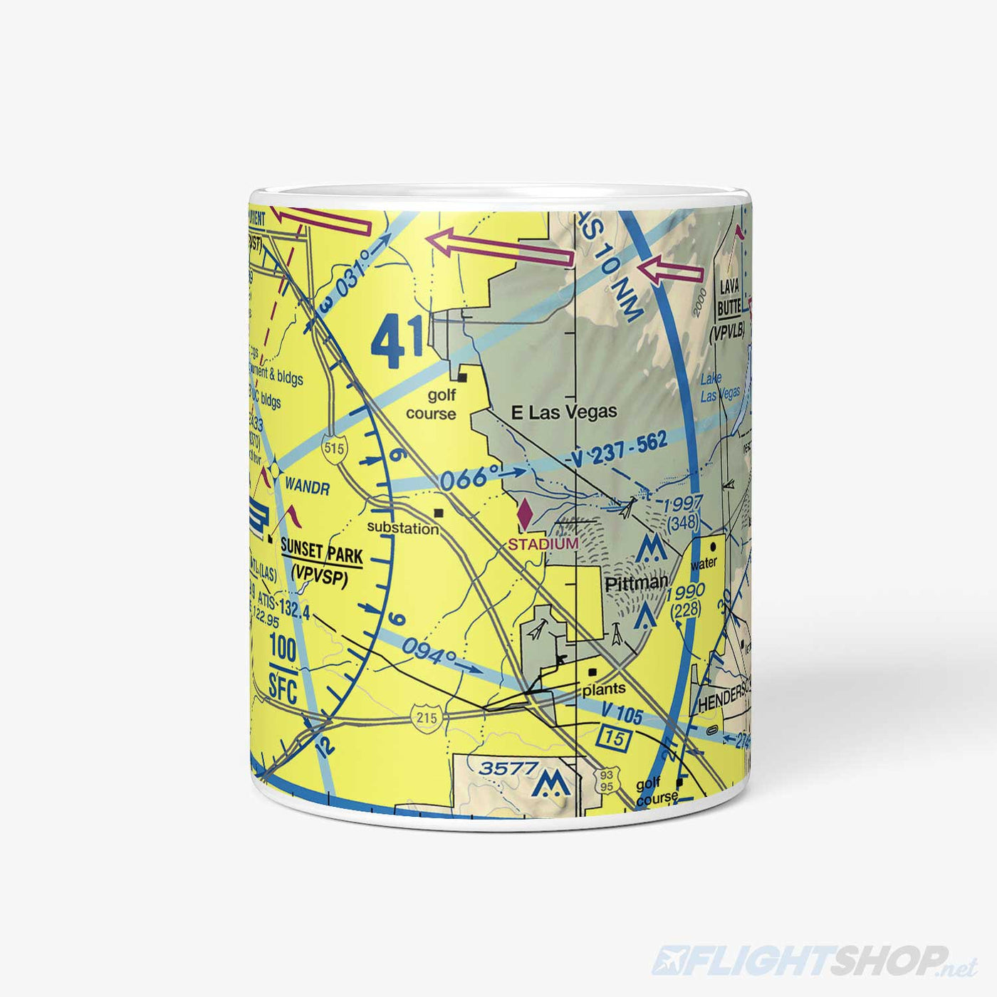 Custom Aeronautical Chart Coffee Mug