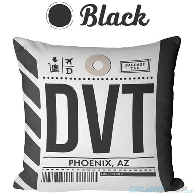 Baggage Tag Throw Pillow