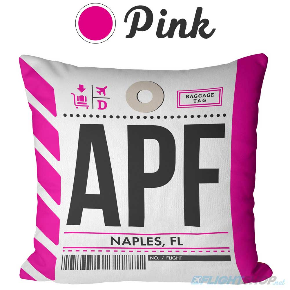 Baggage Tag Throw Pillow