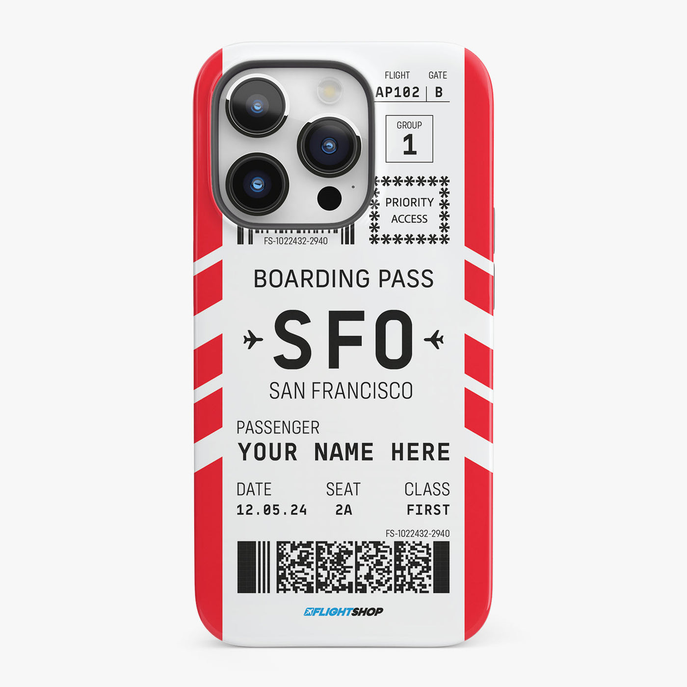 Boarding Pass Phone Case Flight Shop