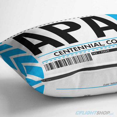 Baggage Tag Throw Pillow