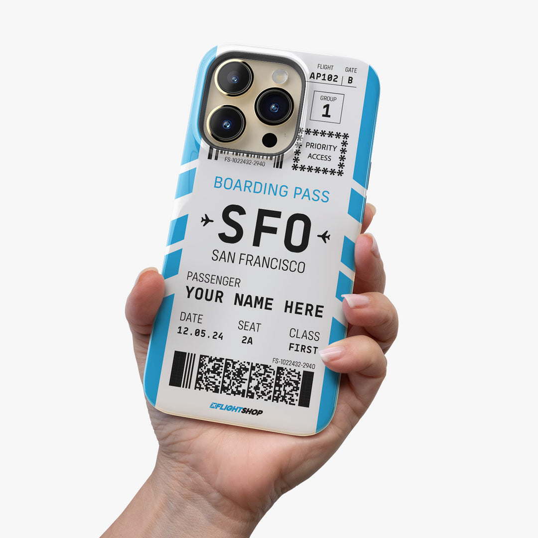 Boarding Pass Phone Case