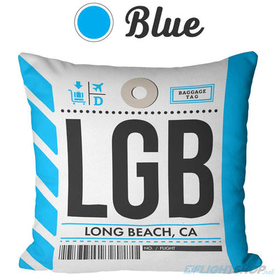 Baggage Tag Throw Pillow