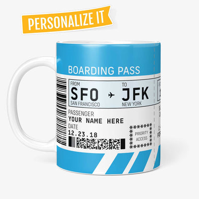 Boarding Pass Mug