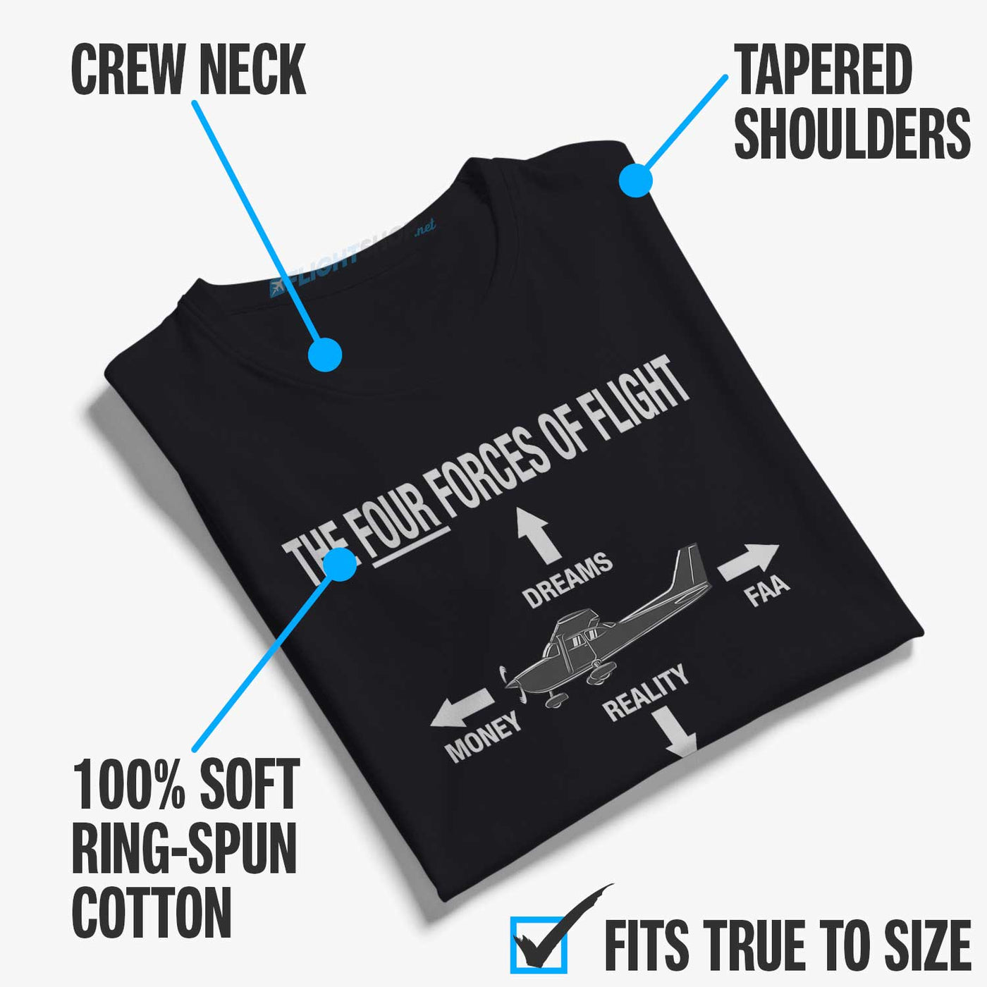 The Four Forces of Flight T-Shirt