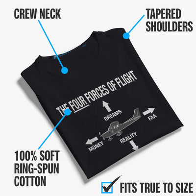 The Four Forces of Flight T-Shirt