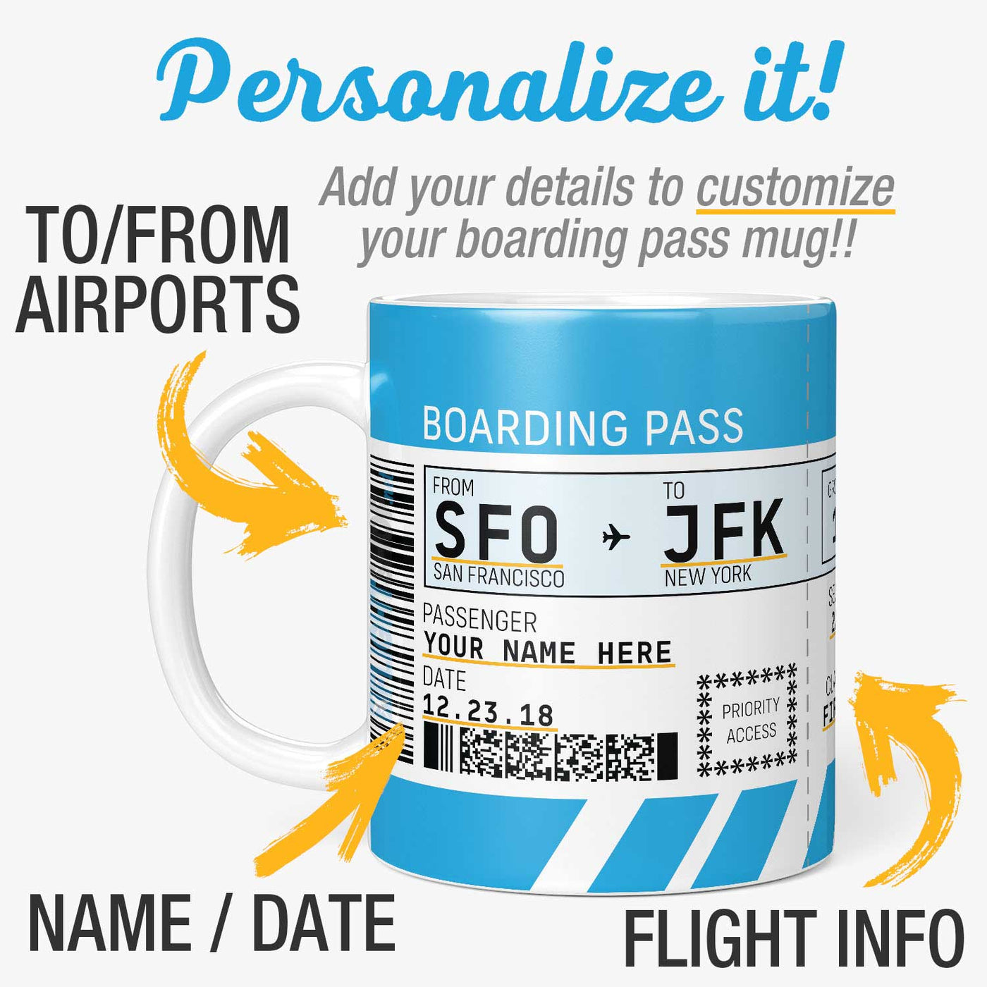 Boarding Pass Mug