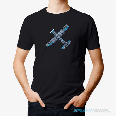 Phonetic Airplane Shirt on Model