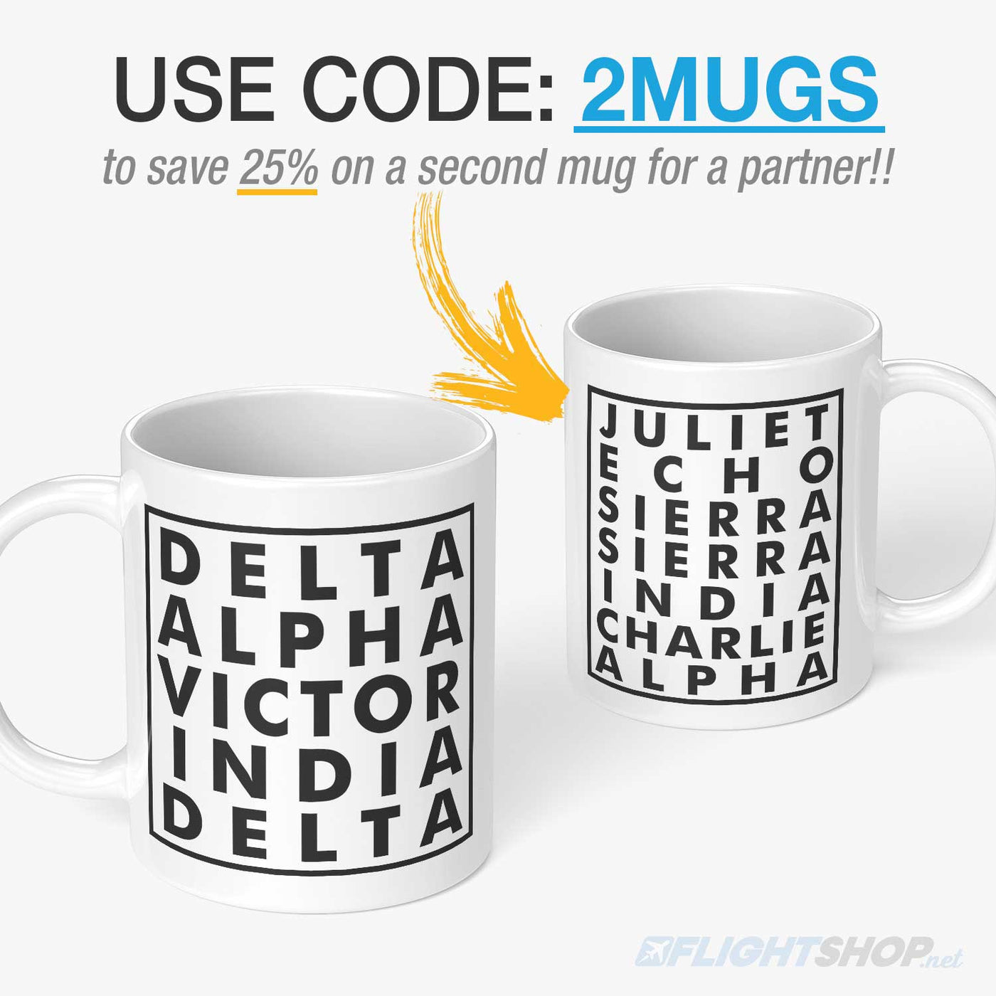 Save on to mugs